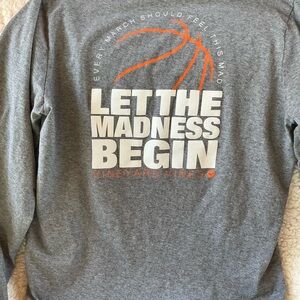 Vineyard Vines Gray Long Sleeve Tee MARCH MADNESS